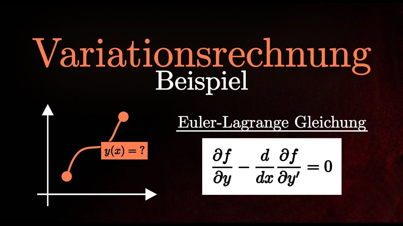 Beispiel zur Euler-Lagrange Gleichung - Variationsrechnung (Physik)
