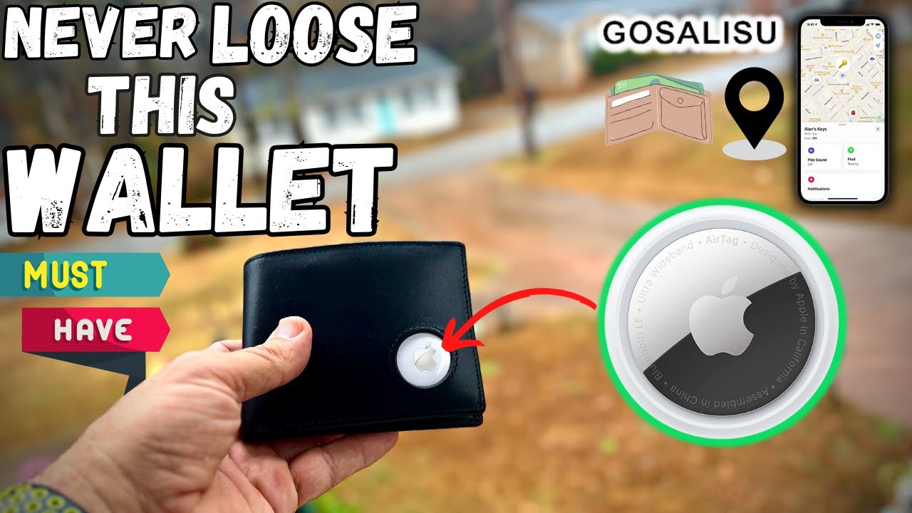Leather Wallet with Stealth Pocket for AirTag (Review)