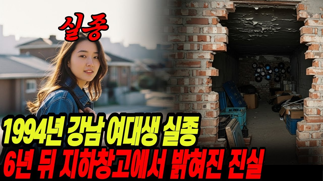 1994년 강남 연세대 여대생 실종.. 6년 뒤 지하창고에서 발견된 충격적 진실