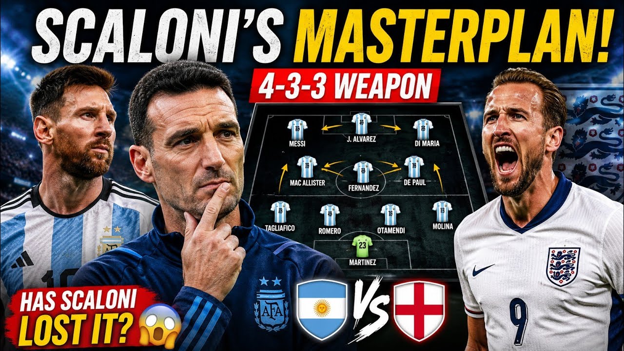 Has Scaloni Lost It? 😱 Argentina's Secret 4-3-3 Weapon To Destroy England!