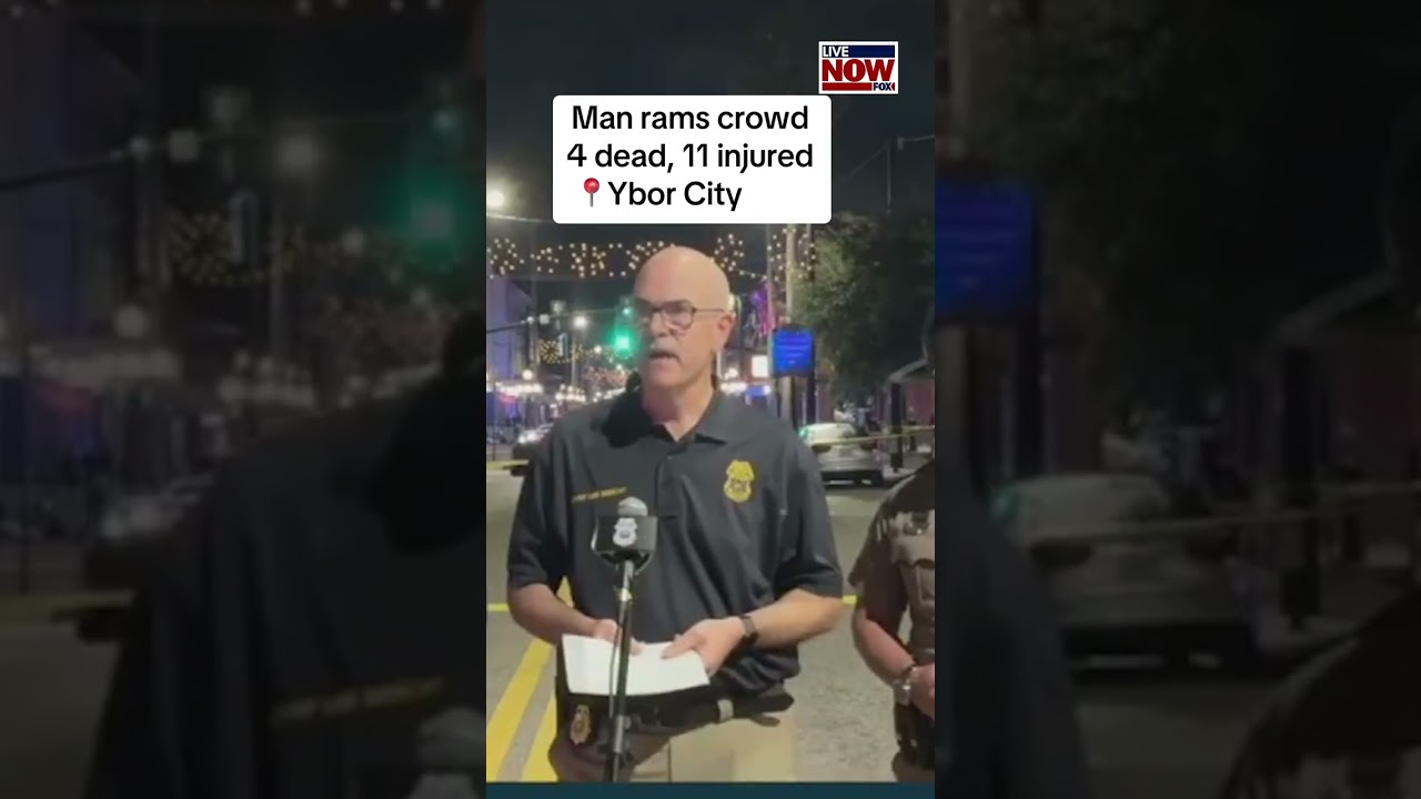 Car rams crowd killing 4, injuring 11 in Tampa's Ybor City