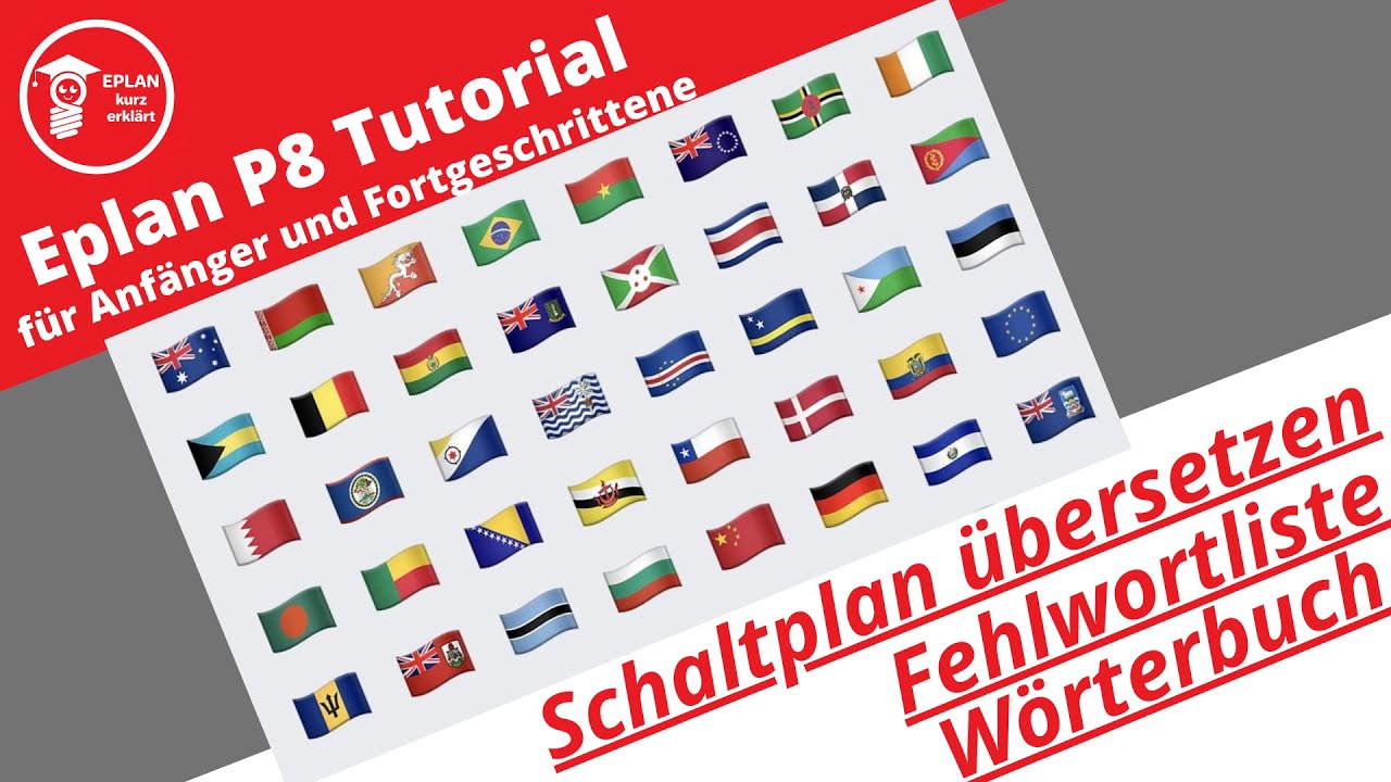 Eplan P8: Schaltplan übersetzen ,Wörterbuch, Fehlwortdatei