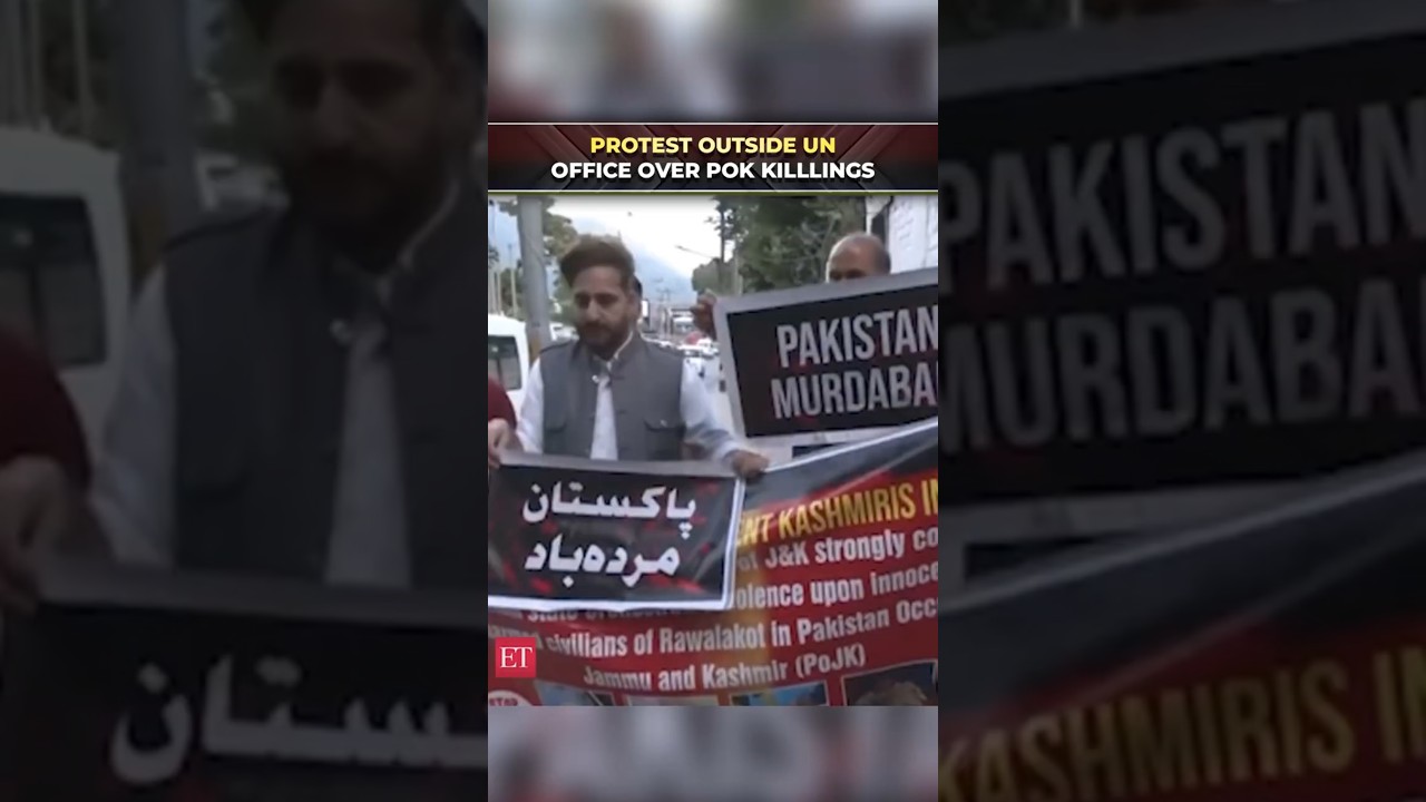 Protest held outside UN's Srinagar office over civilian killings by Pak security forces in PoK
