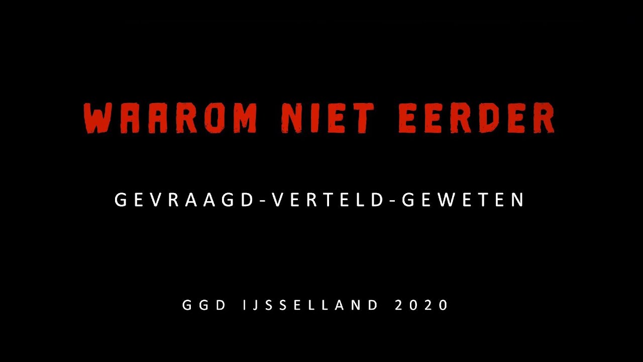 'Waarom niet eerder'. Verkorte versie voor en over de agrarische sector.