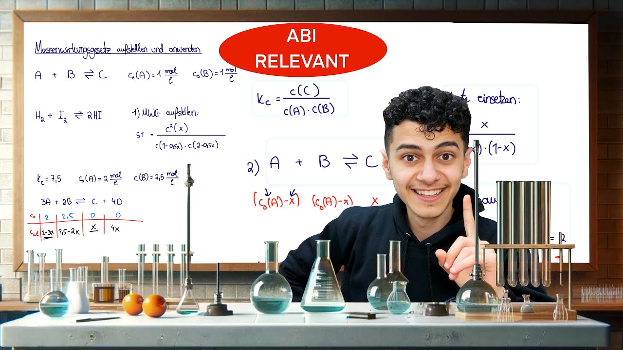 Konzentration berechnen mit dem MWG (ALLE Beispiele) | Chemie-ABI von A bis Z