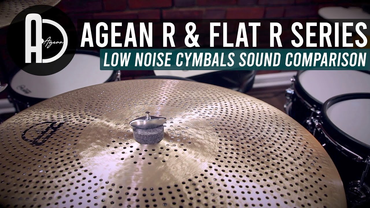 Agean R & Flat R low noise cymbals sound comparison with drum-tec Jam NG e-drums