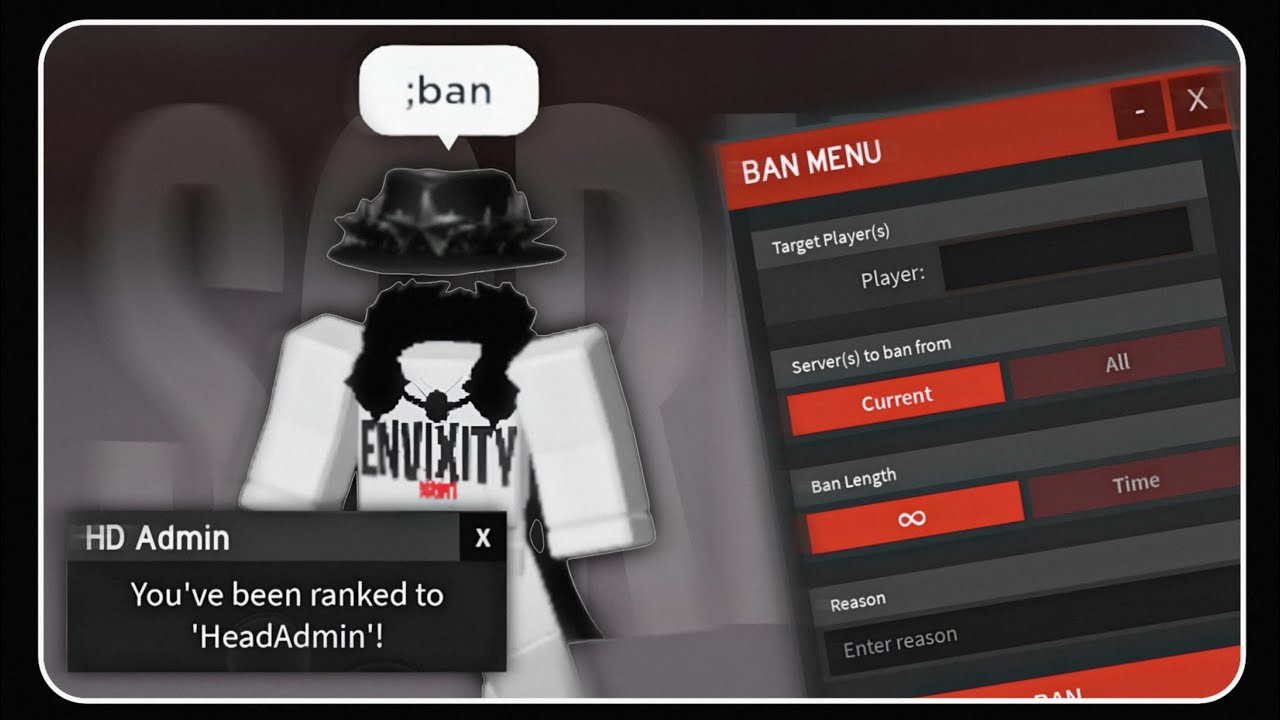 [ FE ] Universal Game Kick & Ban Admin Panel Roblox - Get HeadAdmin Rank [ Not Require Script ]