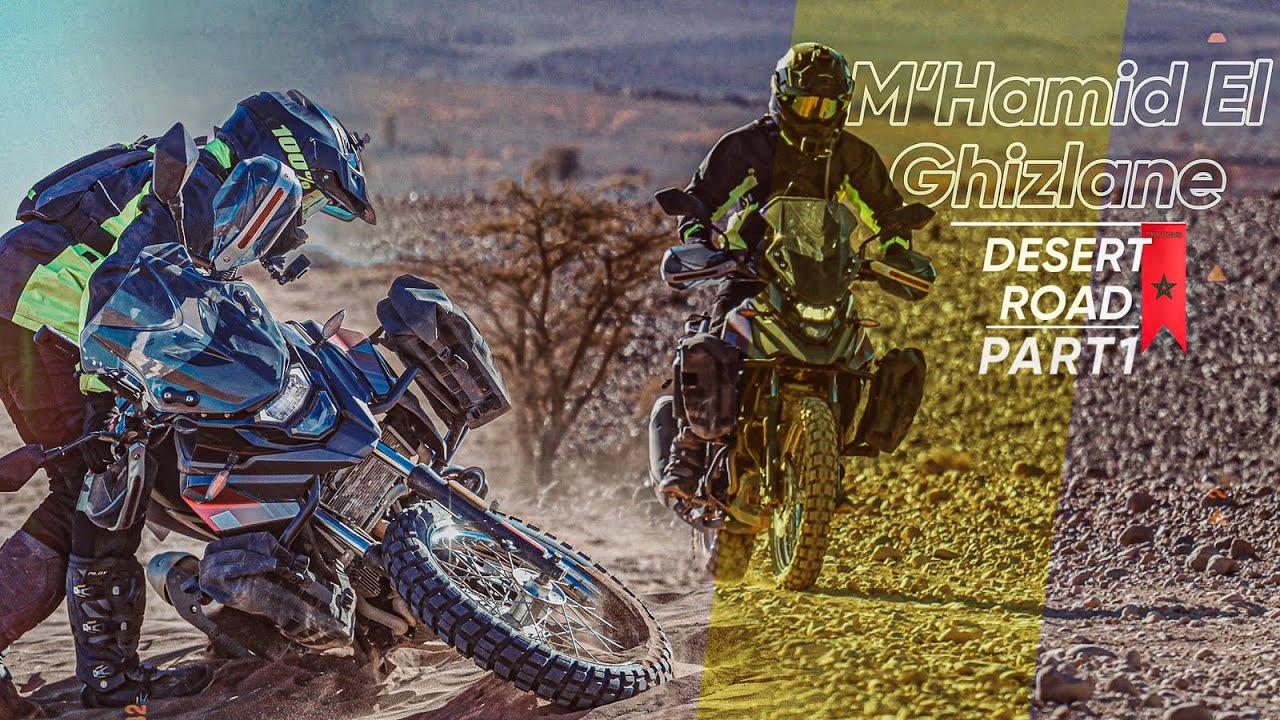 تلفت في وسط الصحراء🏜️ | محاميد الغزلان | 🛵 Merzouga To M’Hamid