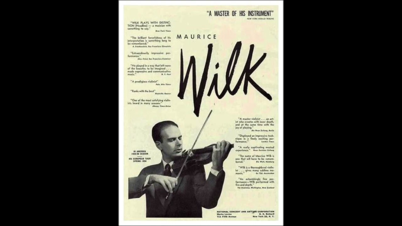 Maurice Wilk, Roger Goeb Violin Concerto - Leon Barzin, National Orchestra Association  Feb 15 1954