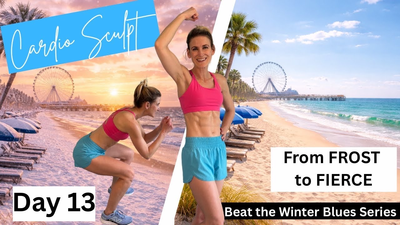 Day 13: Full Body CARDIO SCULPT with Weights | 15 Minutes | Winter Series