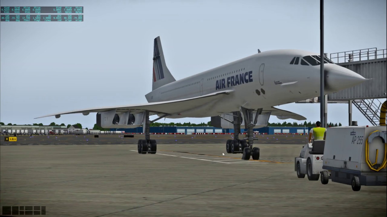 X-Plane 11 - Concorde Cold and Dark Start, Flight from NY to London