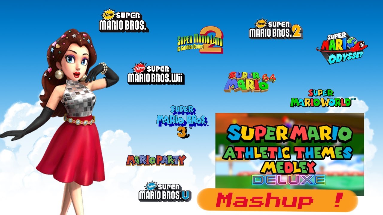 Super Mario Athletic Themes Medley MASHUP (L.F.T + Originals) [HAPPY NEW YEAR 2021 !]