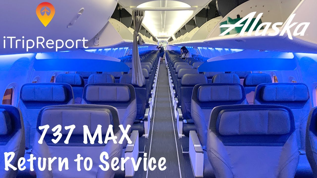 Первый полет Alaska 737 MAX 9 в первом классе