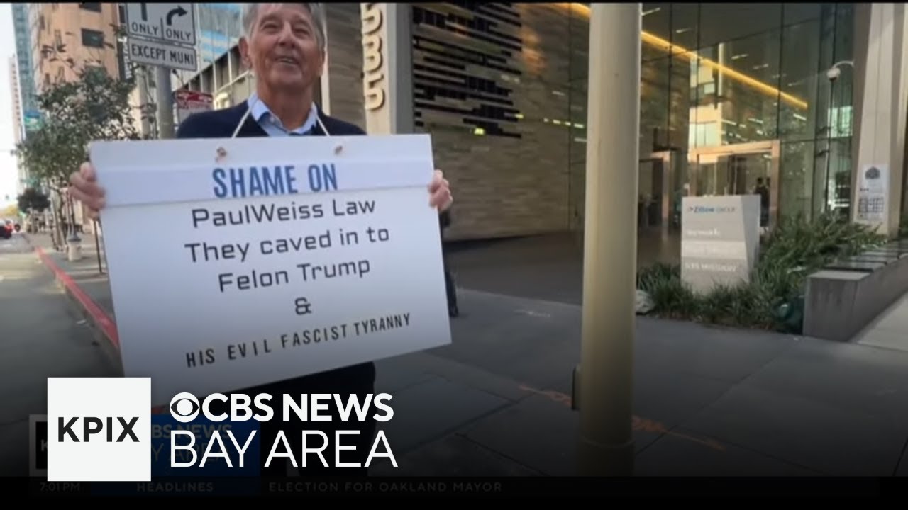 Retired lawyer in Bay Area speaking out against agreements between law firms, Trump