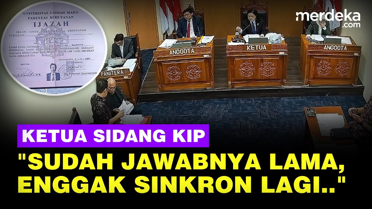 Geram Ketua Sidang KIP Soal Sengketa Ijazah Jokowi: Jawabnya Lama, Gak Sinkron Lagi!