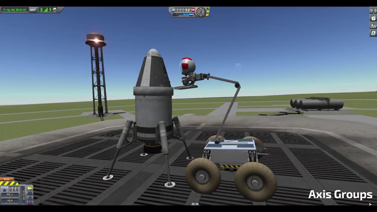 Kerbal Space Program Breaking Ground DLC | Axis Groups for Robotics