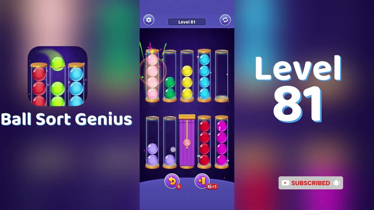 Ball Sort Genius Level 81 Walkthrough | Go Answer 🧩✨