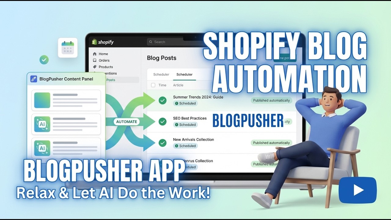 Create and Publish 2,000 Word Shopify Blogs On Automation | BlogPusher Walkthrough
