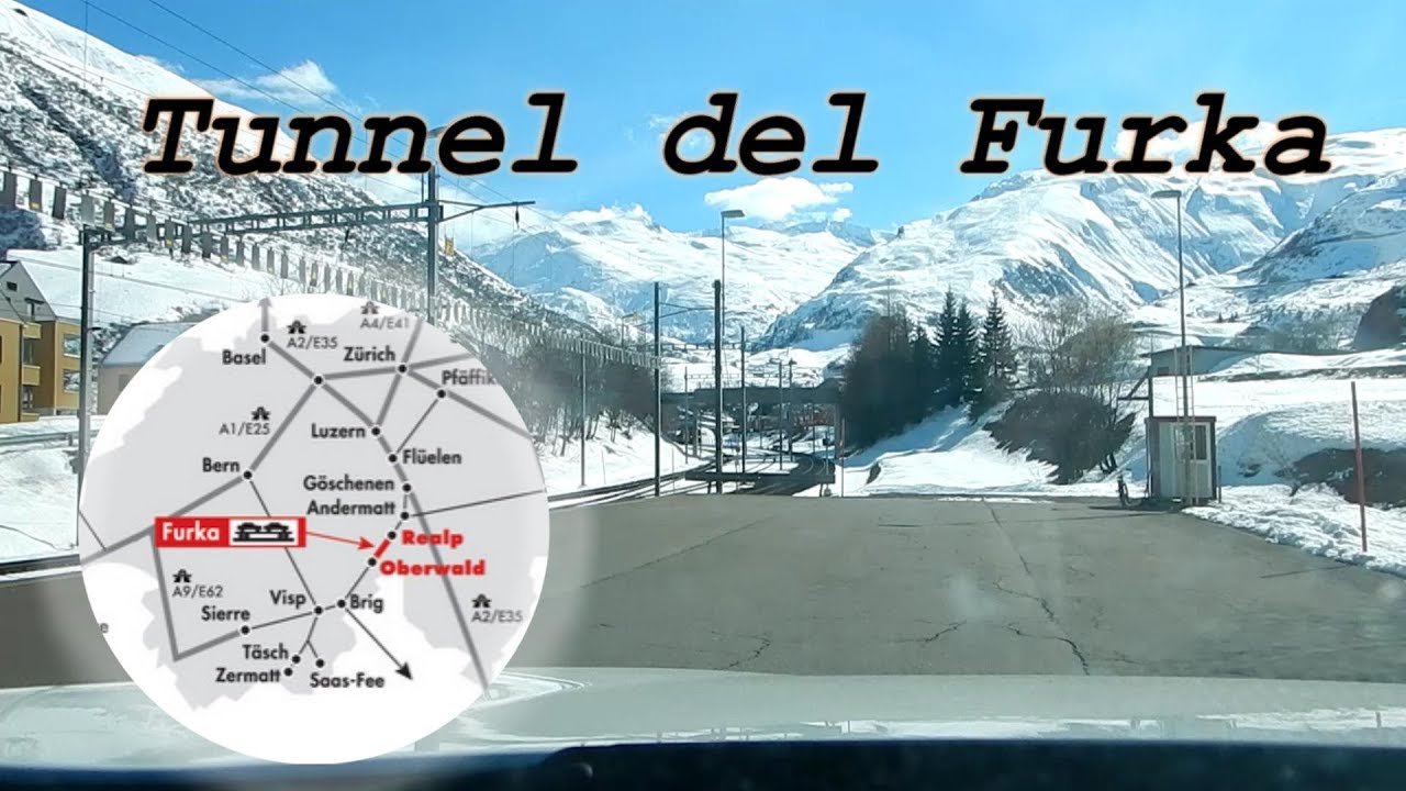 In giro per la Svizzera- Il Tunnel del furka  in auto