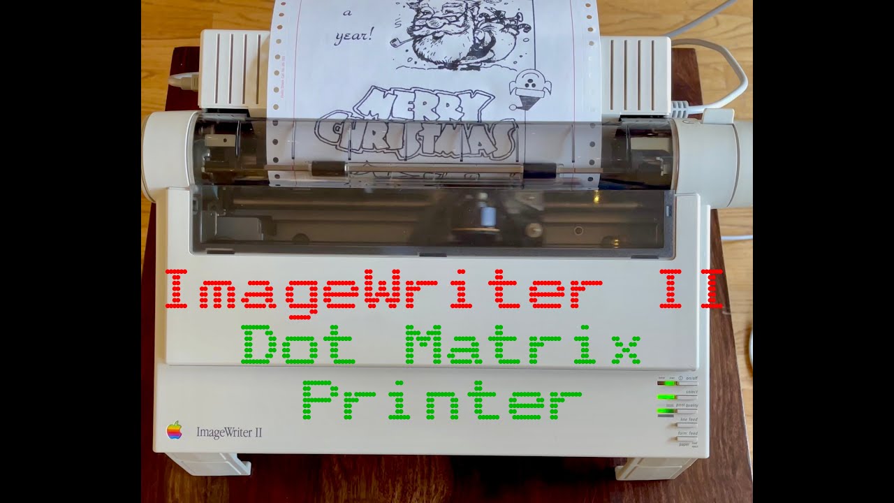 4K Apple ImageWriter II Dot Matrix Printer