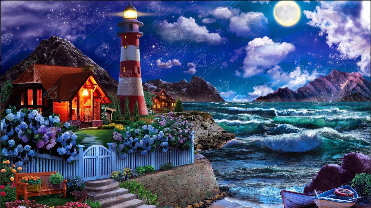 Diamond Painting Unboxing - Diamond Art Club - Lighthouse in the Night
