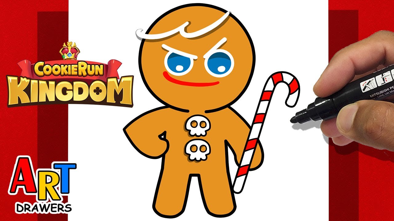 How To Draw Cookie Run - Kingdom  ( ITS SO CUTE ! ) - GingerBrave