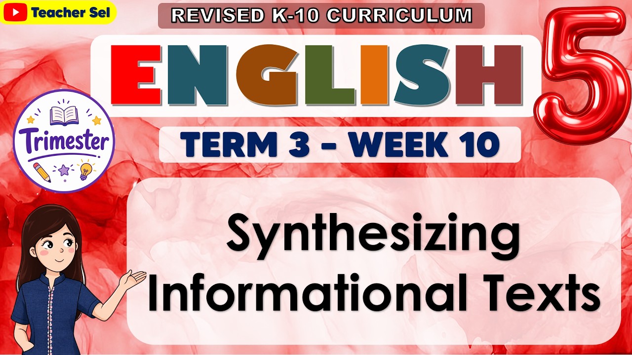English 5 Quarter 4 Week 6 Synthesizing Informational Texts