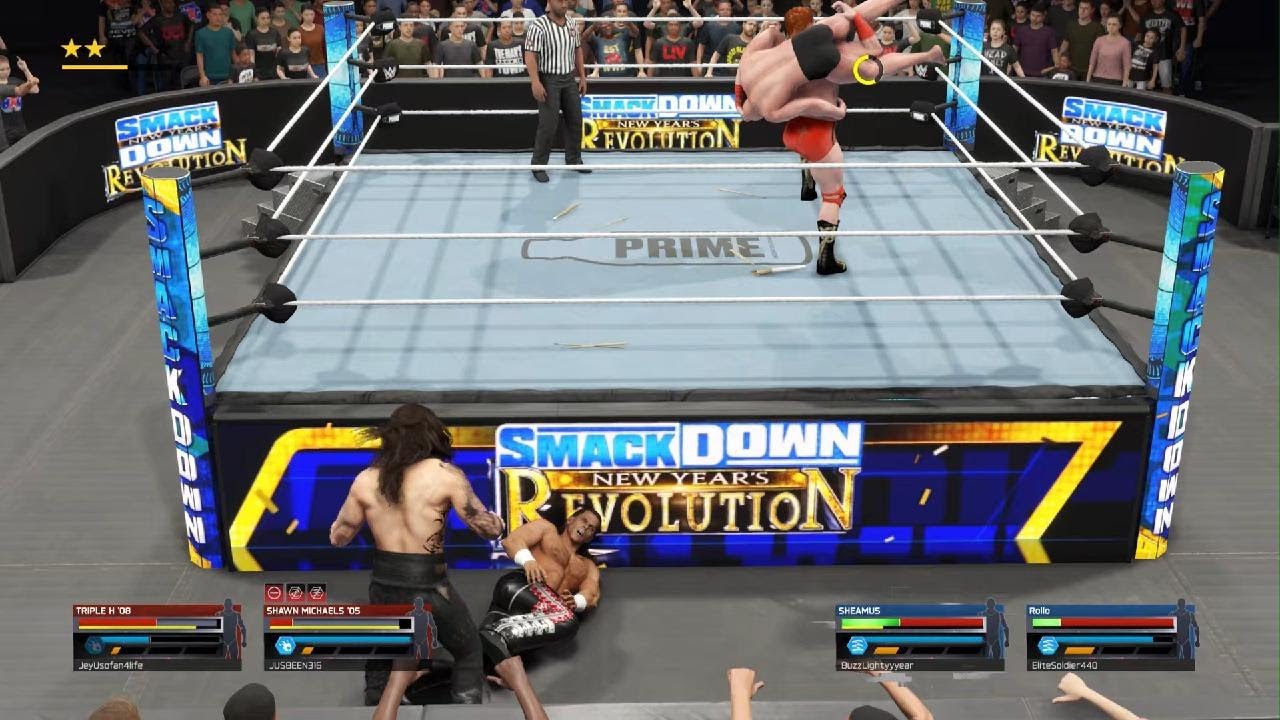 WWE 2K25 DX vs Sheamus and Rollo in a Tornado Tag Team Match Online