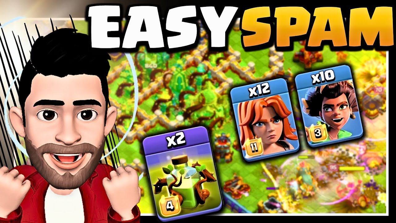 Easy Wins in TH15/Th16: Learn the Most Effective SPAM Attack Strategy Today! (Clash of Clans)