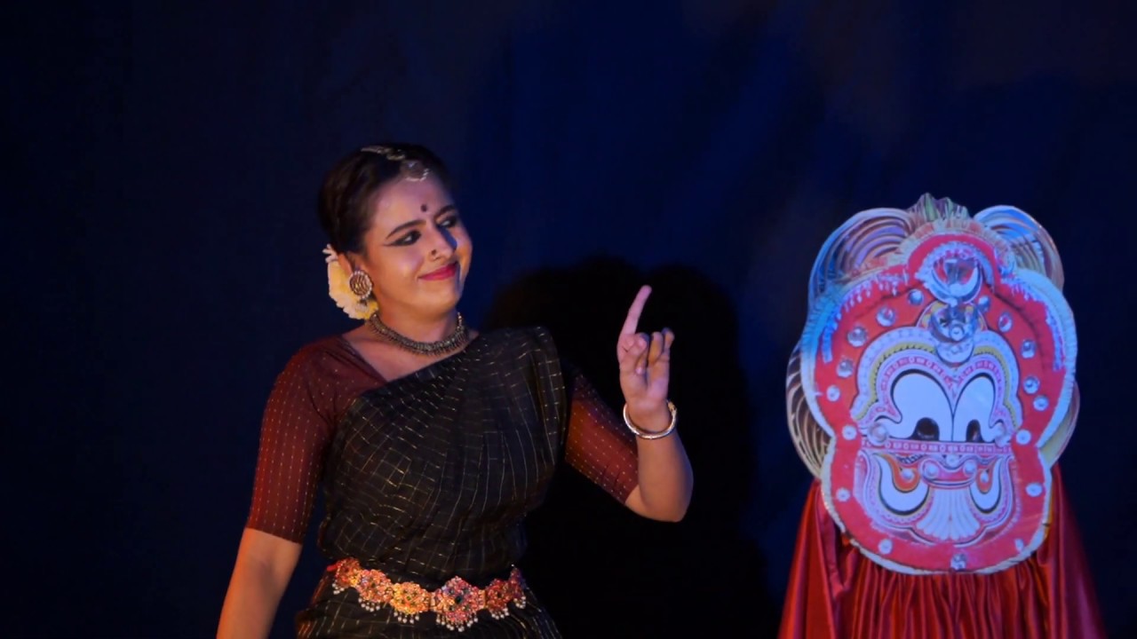'Chilambu' , A solo Bharathanatyam thematic presentation based on Pottan Theyyam by Haritha Thamban