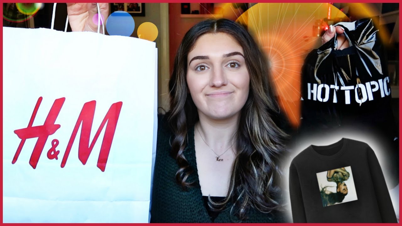 shopping for ariana grande merch at h&m and hot topic | Amber Greaves