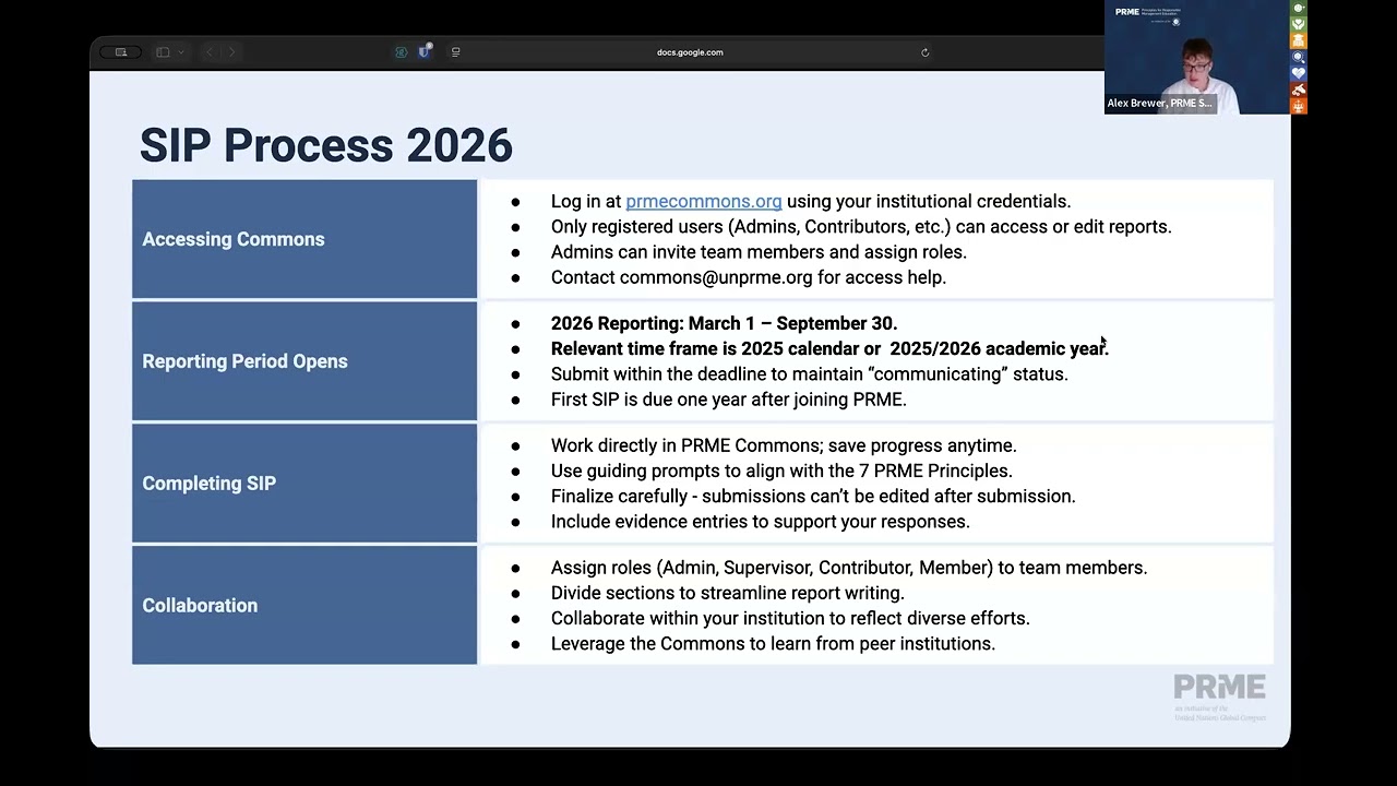 2026 SIP Reporting: Submission Kickoff