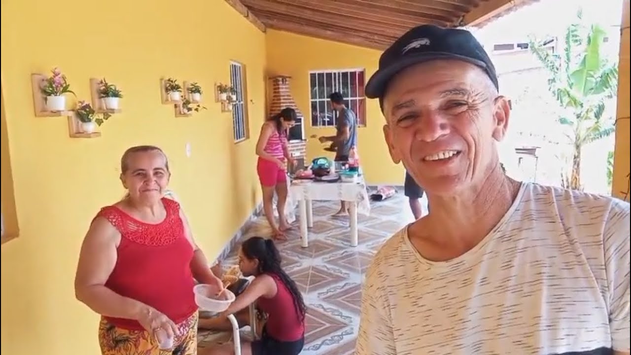 Piso das lateral da chácara feito agora hora de aproveitar um belo final de semana com a família 