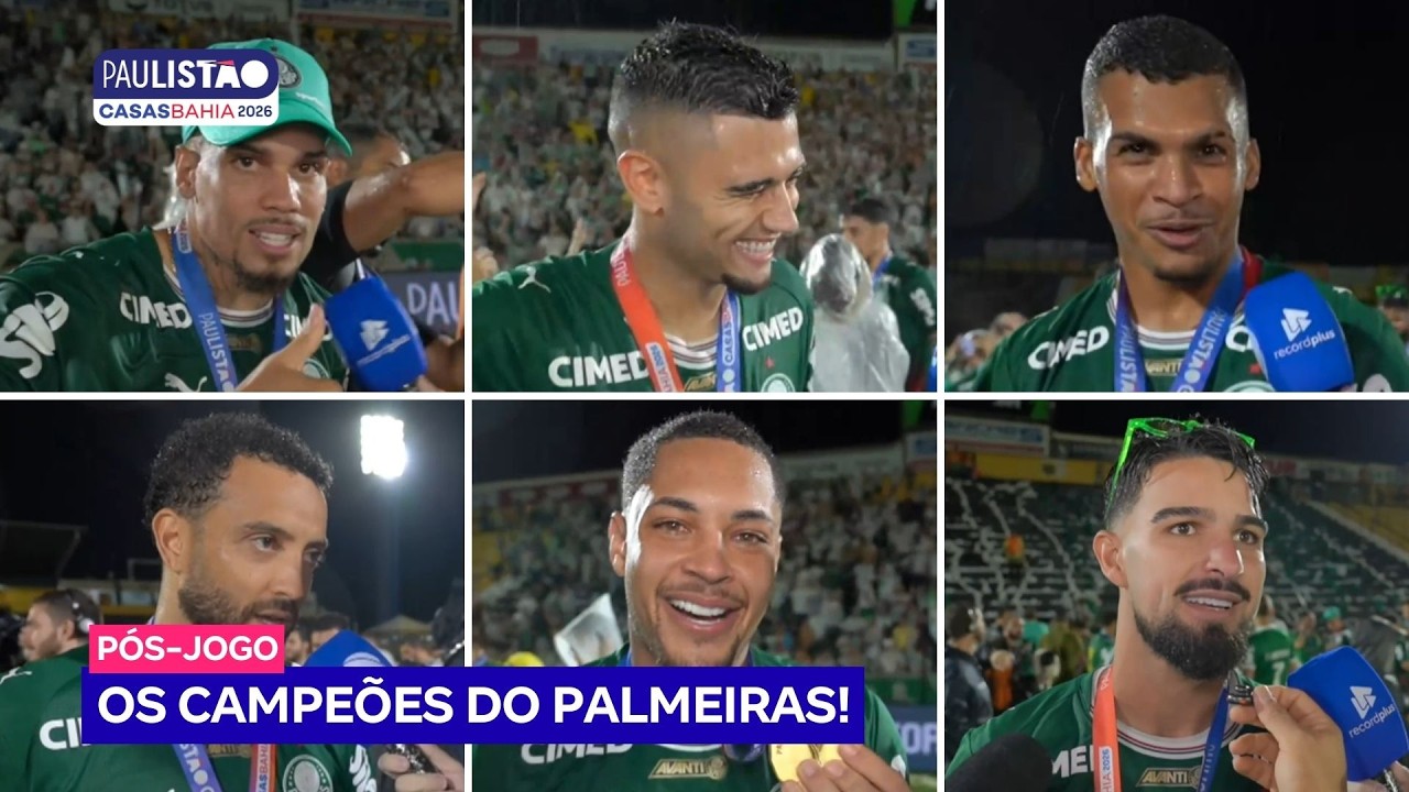 JOGADORES DO PALMEIRAS FALAM SOBRE TÍTULO DO PAULISTÃO DE 2026