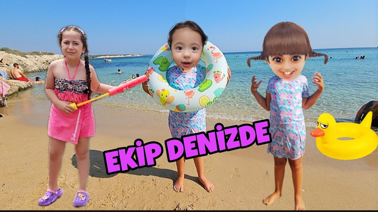 ESMA'NIN KARDEŞİ ESMASU DENİZDE KAYBOLDU !! KOMŞU KIZI PELİNSU DENİZE PEŞİMİZDEN GELDİ