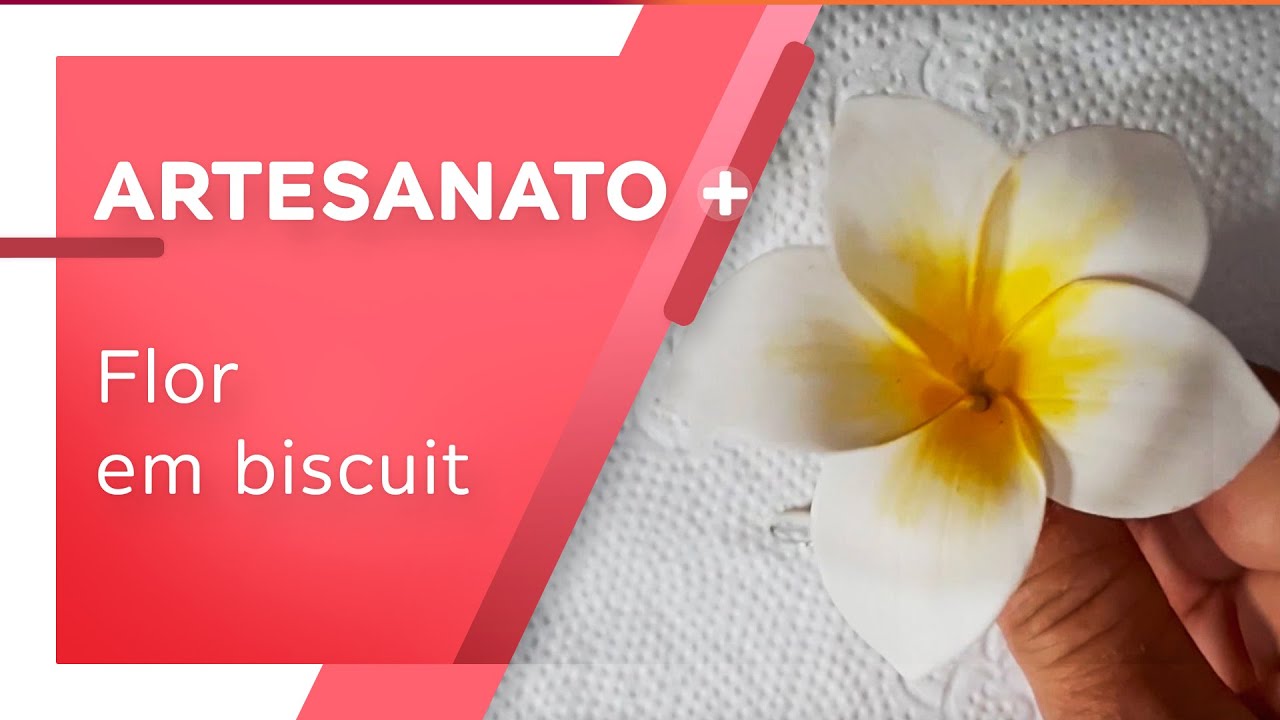 Flor em biscuit por Alessandra Assi