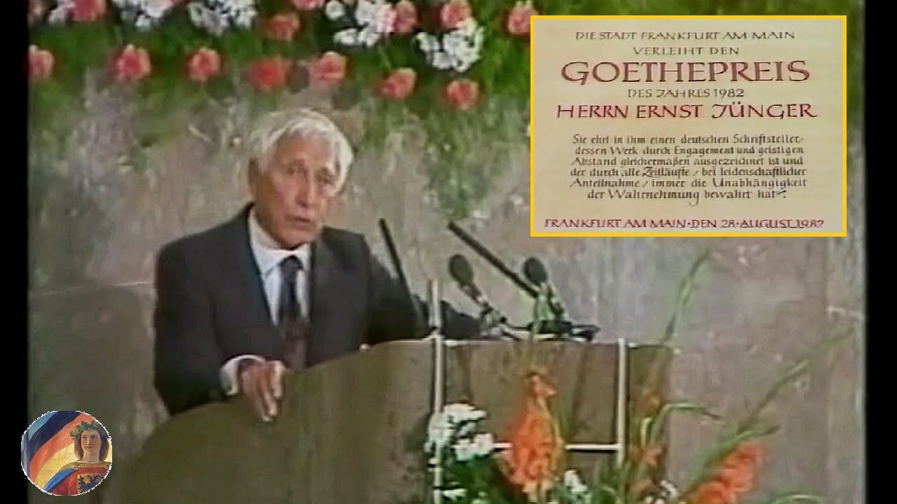 1982: Ernst Jünger erhält den Goethepreis (Auszüge aus seiner Rede)