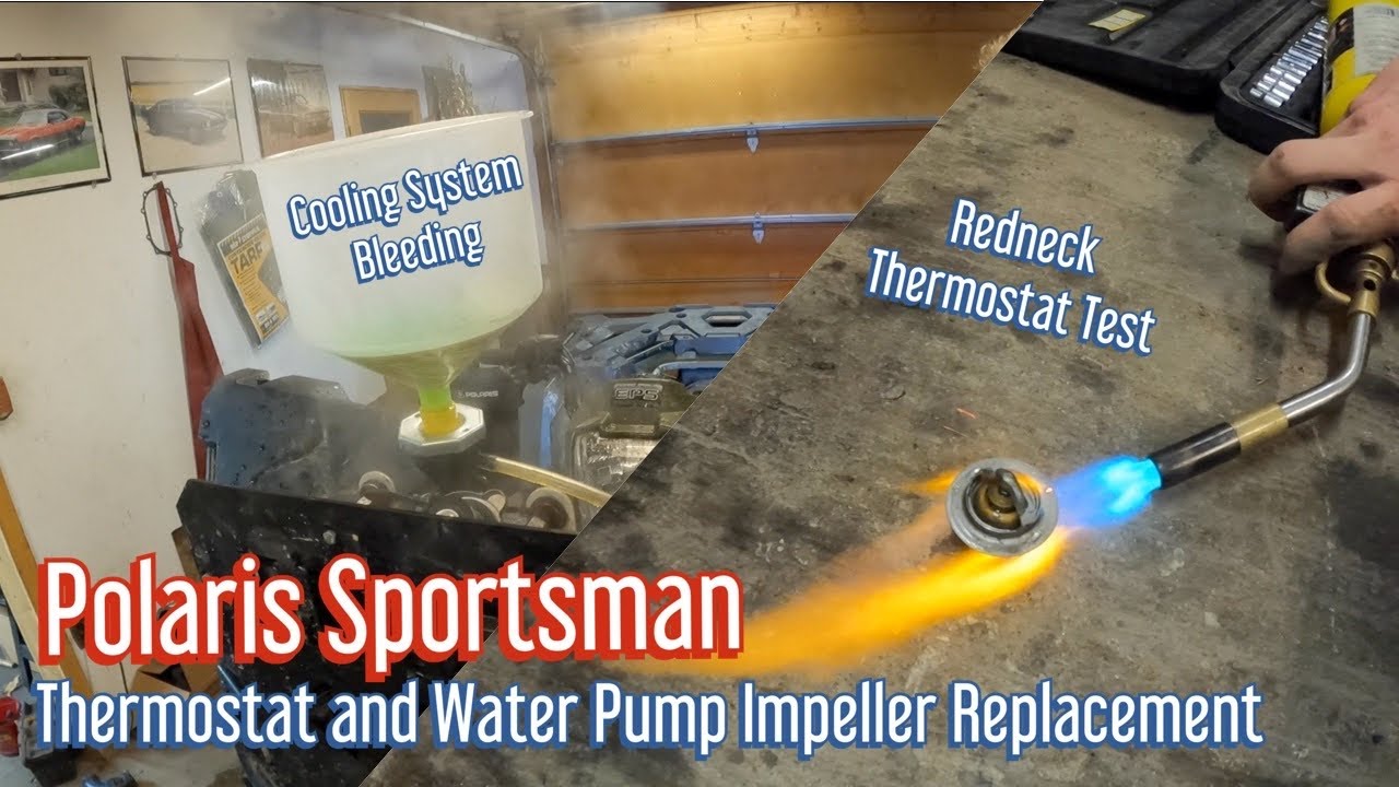 How To Replace Thermostat and Water Pump Impeller on a Polaris Sportsman 570 | Diagnose Overheating