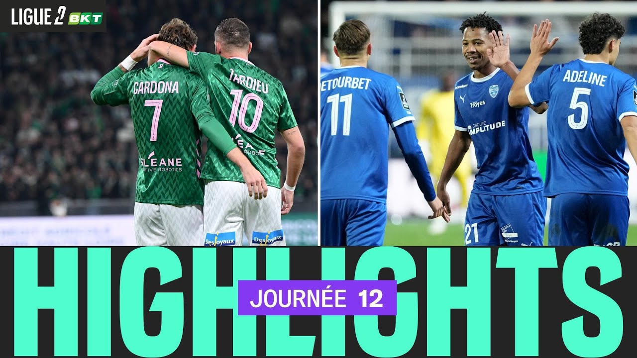 R&eacute;sum&eacute; 12&egrave;me journ&eacute;e - Ligue 2 BKT 25/26