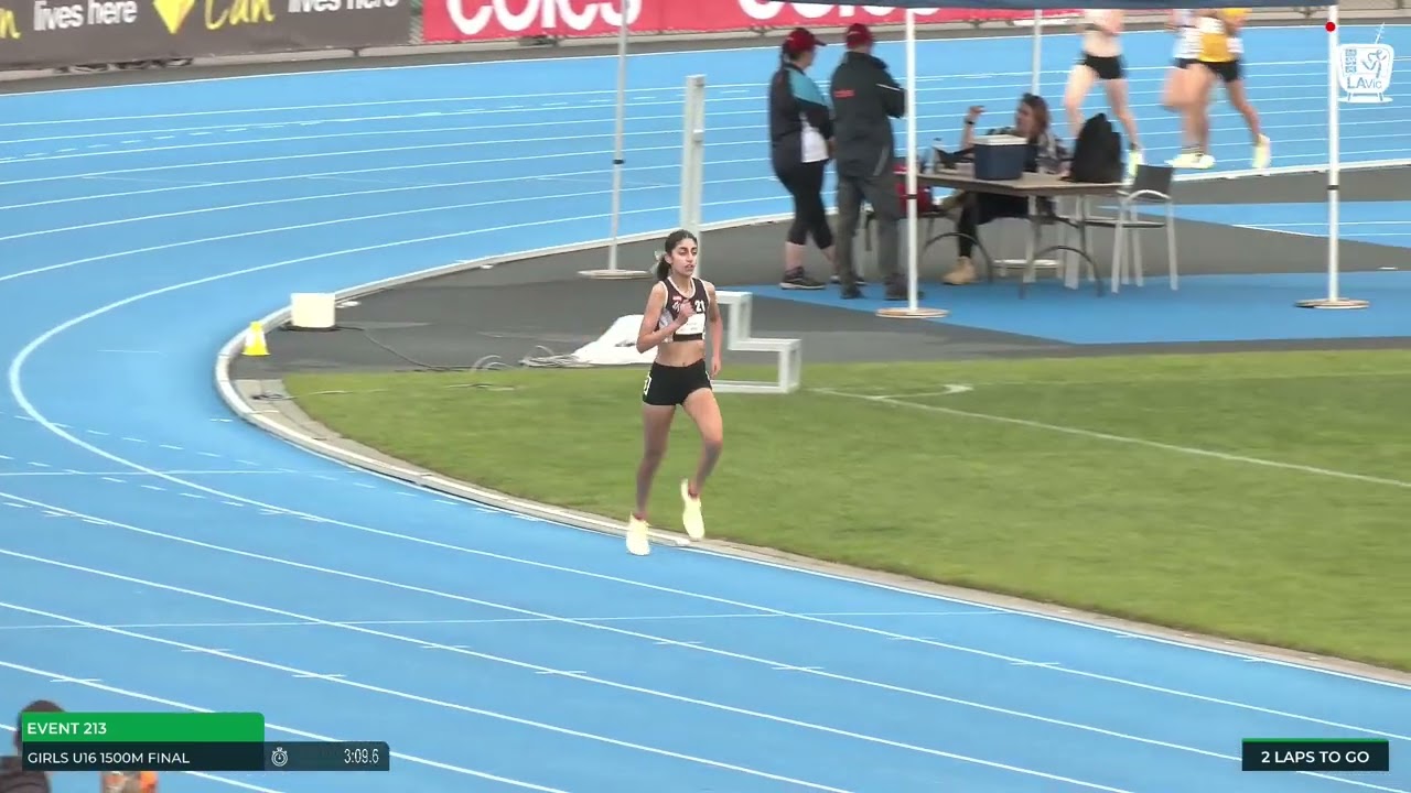 Girls U16 1500m Final: 2022/23 State Track and Field Championships