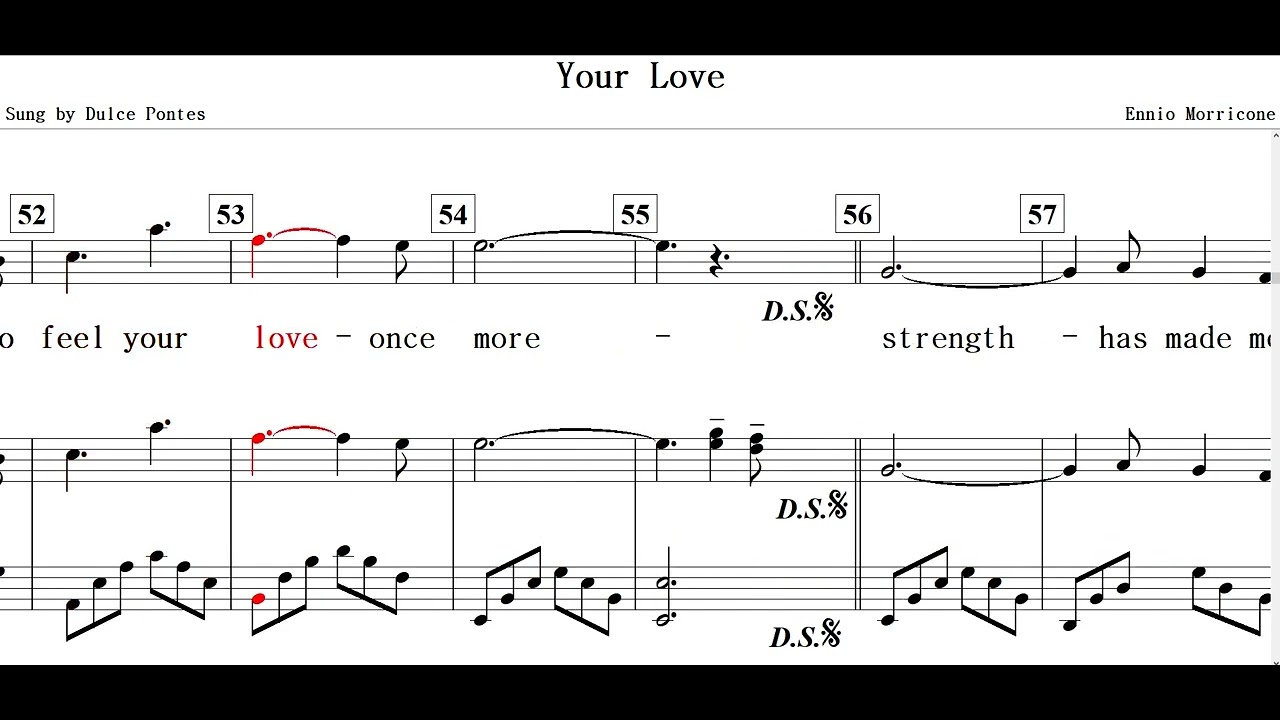 Your Love(Ennio Morricone)-Dulce Pontes