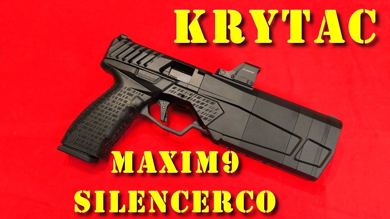 Airsoft - Krytac - MAXIM 9 SilencerCO GBB [ENG dub]