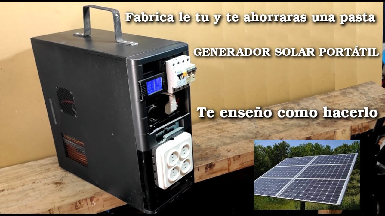 Te enseño a construir tu generador solar