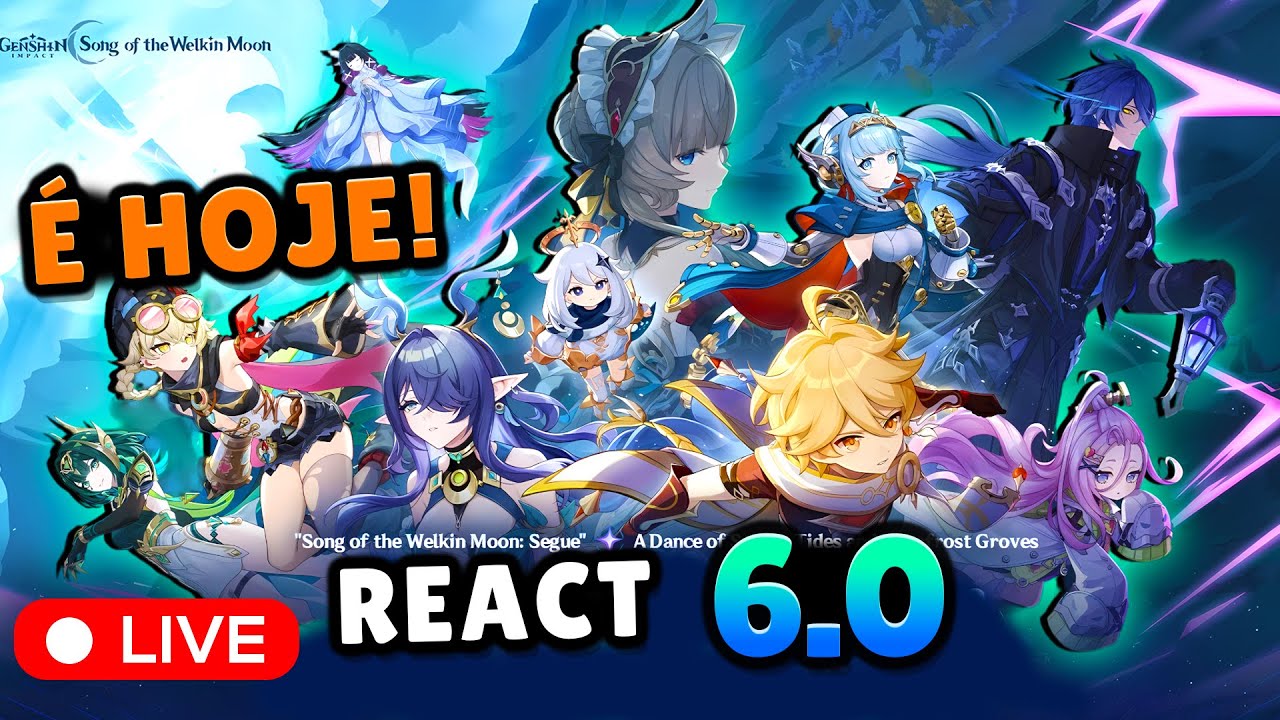 🔴 NODKRAI VINDO E A COLUMBINA TÁ CHEGANDO! ✨  - React do Programa Especial da 6.0 de Genshin Impact