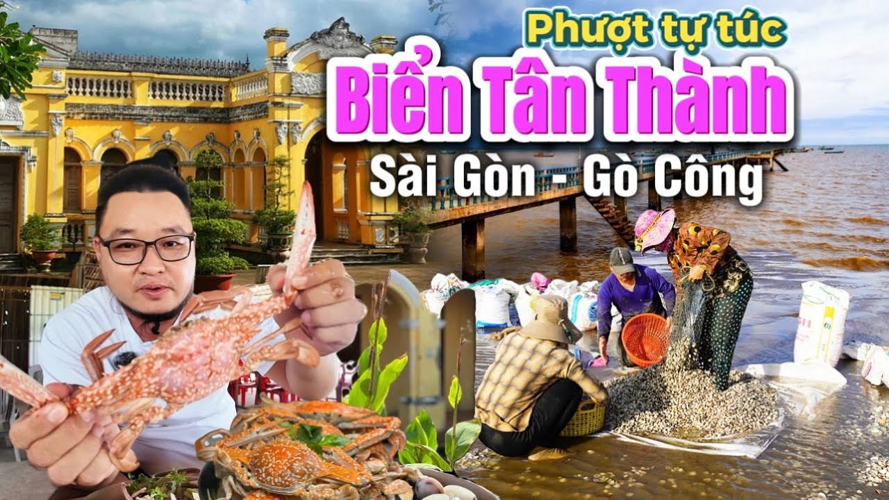 1001. Ăn hải sản tươi ngon giá rẻ và phát hiện dịch vụ cào nghêu mang về tại biển Tân Thành Gò Công