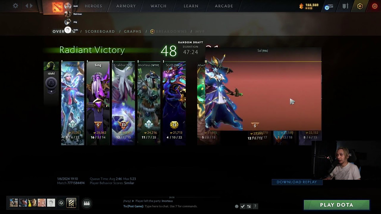 Chill dota games n stuff