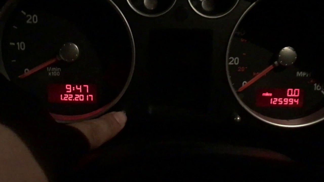 Как сбросить индикатор сервиса/технического обслуживания Audi/VW (Audi TT)