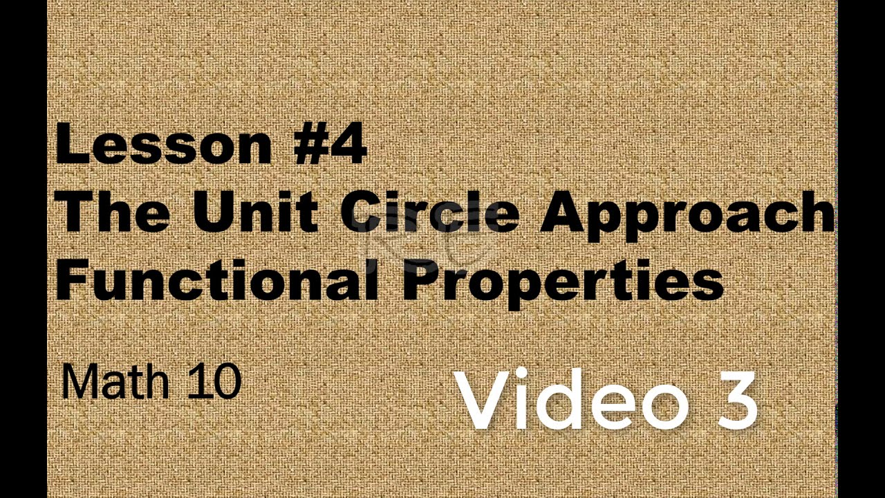 Period of a Trig function - Periodic Properties - Math 10 Lesson 04 The Unit Circle  Video 3