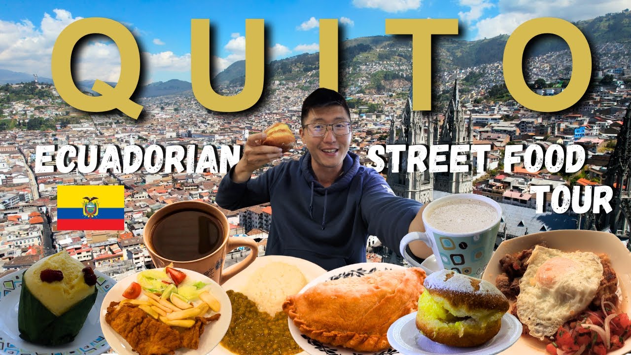 TOUR DE COMIDA CALLEJERA ECUATORIANA 🇪🇨 - QUIMBOLITO, BOLONES, MENESTRAS (Lentejas) 🫘🧆 en Quito, ...