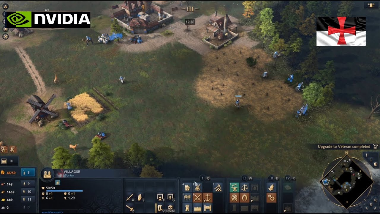 Age of Empires 4 - 1v1 Knights templar vs Order of the Dragon Fast Win | Multiplayer Gameplay